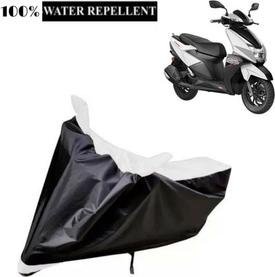 ma collections Waterproof Two Wheeler Cover for TVS(NTORQ, White)