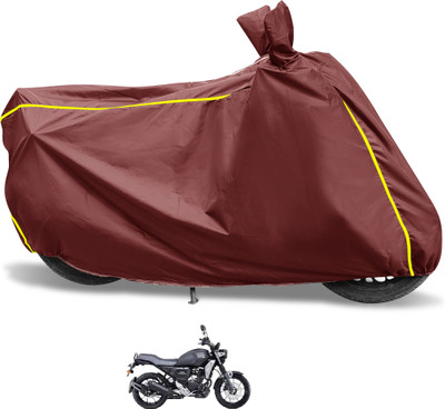 Euro Care Waterproof Two Wheeler Cover for Yamaha(FZ-X, Maroon)