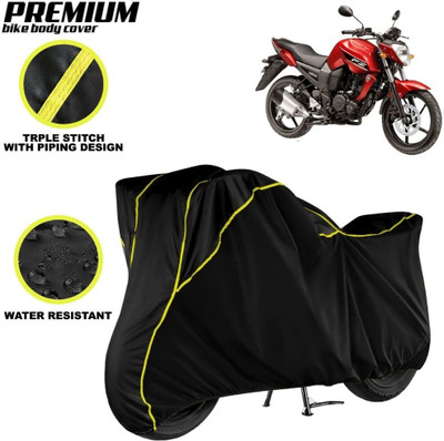 kerwa Waterproof Two Wheeler Cover for Yamaha(FZ-S FI, Black, Yellow)