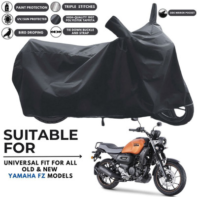 MADAFIYA Two Wheeler Cover for Yamaha(FZ-X, Black)