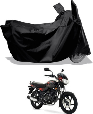 Amexride Two Wheeler Cover for Bajaj(Discover 125 DTS-i, Black)