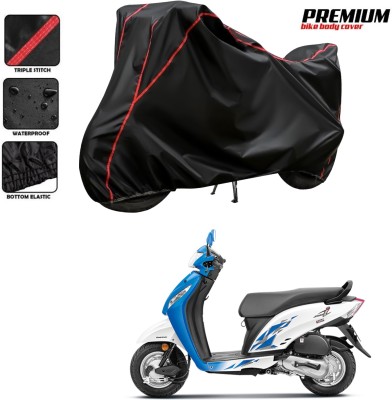 GOSHIV-car and bike accessories Waterproof Two Wheeler Cover for Honda(Activa i, Black, Red)