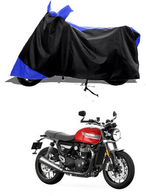 GROFATIK Two Wheeler Cover for Triumph(Speed Twin BS6, Blue)