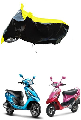 VESMEI Two Wheeler Cover for TVS(Pep Plus BS6, Yellow)