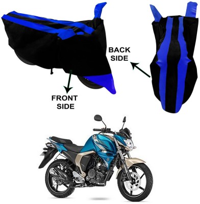 RWT Two Wheeler Cover for Yamaha(FZ S FI (V 2.0), Black, Blue)