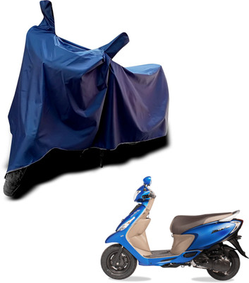 KEDIT Two Wheeler Cover for TVS(Zest, Blue)