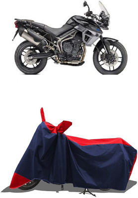 SUGASHRI Waterproof Two Wheeler Cover for Triumph(Tiger 800 XR, Red, Blue)