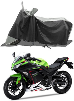 GROFATIK Two Wheeler Cover for Kawasaki(Ninja 300 BS6, White)