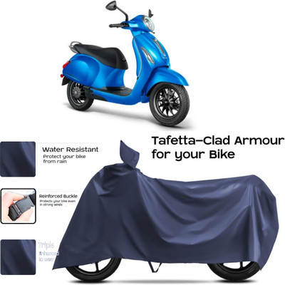 WMIZEXA Two Wheeler Cover for Universal For Bike(New Chetak, Blue)