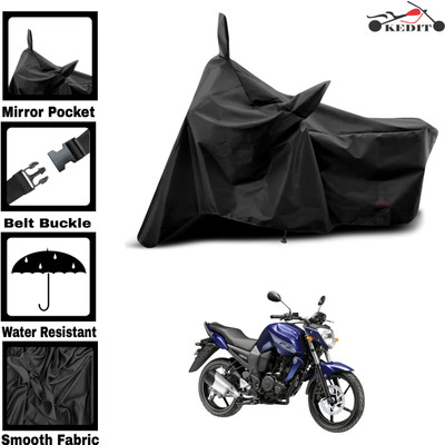 KEDIT Two Wheeler Cover for Universal For Bike(FZ FI BS6, Black)