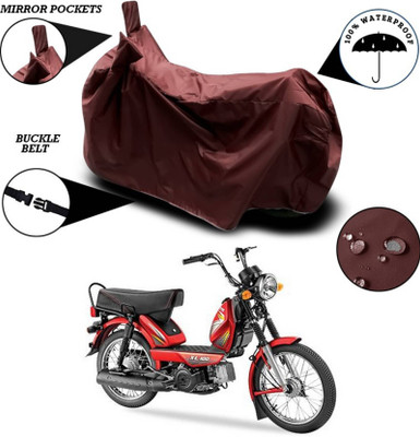 AASHTIK MART Two Wheeler Cover for TVS(Heavy Duty Super XL, Maroon)