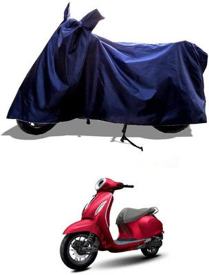 KEDIT Two Wheeler Cover for Bajaj(Urbanite Chetak, Blue)