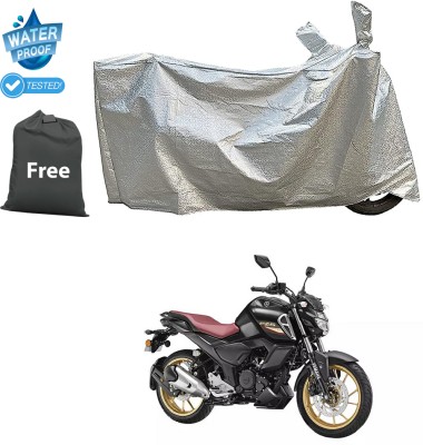 CODOKI Waterproof Two Wheeler Cover for Yamaha(FZ S FI New, Silver)