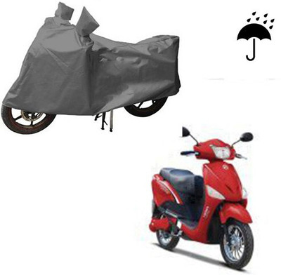 DeepShakshi AUTOMOTIVE Waterproof Two Wheeler Cover for Hero(E Scoot, Grey)