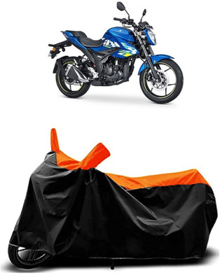 VESMEI Two Wheeler Cover for Suzuki(Gixxer 250, Orange)