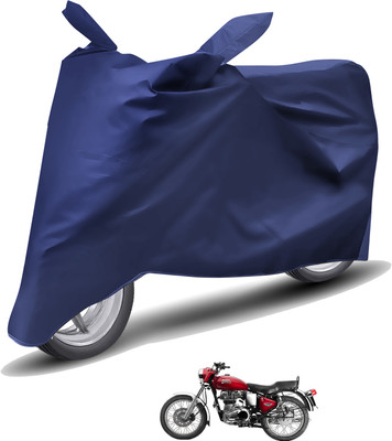 Caronix Waterproof Two Wheeler Cover for Royal Enfield(Bullet Electra Twinspark, Blue)