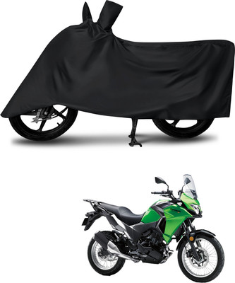 DeepShakshi AUTOMOTIVE Waterproof Two Wheeler Cover for Kawasaki(Versys X 300, Black)