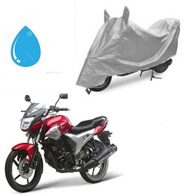 DeepShakshi AUTOMOTIVE Waterproof Two Wheeler Cover for Yamaha(SZ X, Silver)