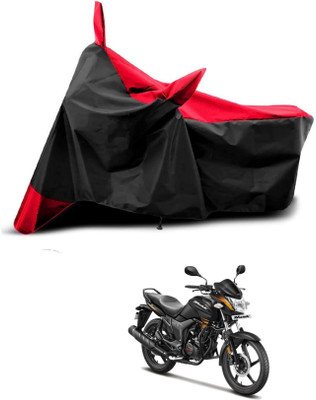KEDIT Two Wheeler Cover for Hero(Hunk, Red, Black)