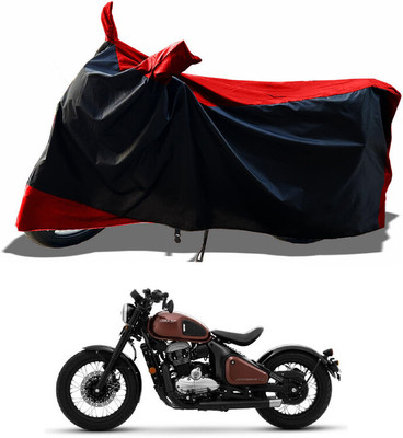 AESTRYD Two Wheeler Cover for JAWA(Bobber 350, Red)