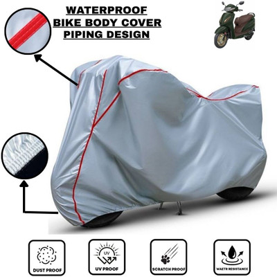 LE PRA Waterproof Two Wheeler Cover for Honda(Aviator, Silver, Red)