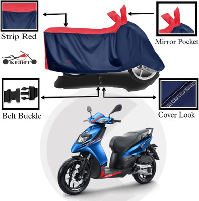 KEDIT Two Wheeler Cover for Aprilia(SR 125, Red, Blue)