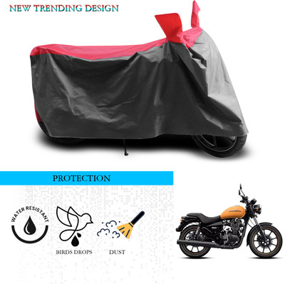 ANTHUB Waterproof Two Wheeler Cover for Royal Enfield(Thunderbird 350, Grey, Red)