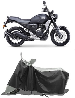 GROFATIK Two Wheeler Cover for Yamaha(FZ-X, Grey, Black)