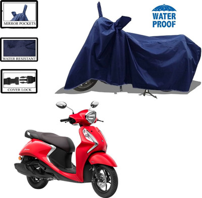 SK AUTO Waterproof Two Wheeler Cover for Yamaha(Blue)
