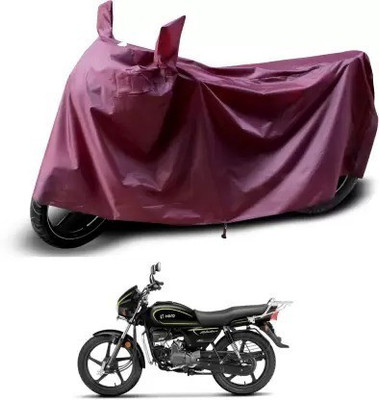 ma collections Two Wheeler Cover for Hero(Splendor Plus, Maroon)