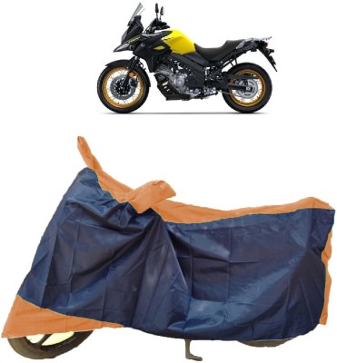 ANTOFY Two Wheeler Cover for Suzuki(V-Strom 650 XT, Blue, Yellow)