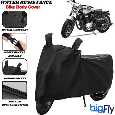 BigFly Two Wheeler Cover for Royal Enfield(Black)
