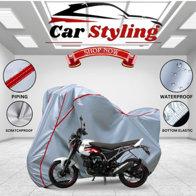 Car Styling Waterproof Two Wheeler Cover for Bajaj(Freedom, Silver, Red)