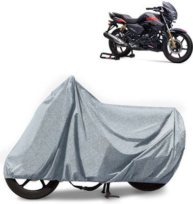 Kingsway Waterproof Two Wheeler Cover for TVS(Apache RTR 180, Silver)