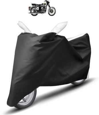 Caronix Two Wheeler Cover for Royal Enfield(Classic 350, White)