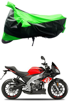 Mdstar Waterproof Two Wheeler Cover for Aprilia(Tuono 150, Green, Black)