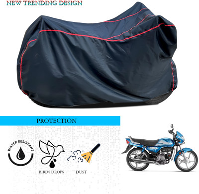 ANTHUB Waterproof Two Wheeler Cover for Hero(CD deluxe, Black)