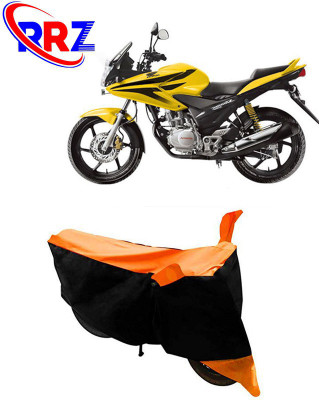 RRZ Waterproof Two Wheeler Cover for Honda(CBF, Black, Orange)