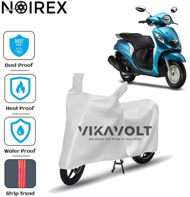 NOIREX Waterproof Two Wheeler Cover for Yamaha(Fascino, Silver)