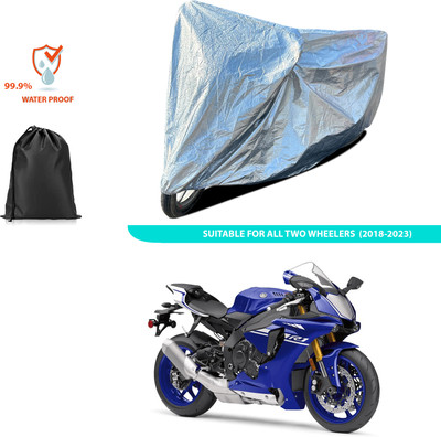 CODOKI Waterproof Two Wheeler Cover for Yamaha(YZF-R1, Silver)