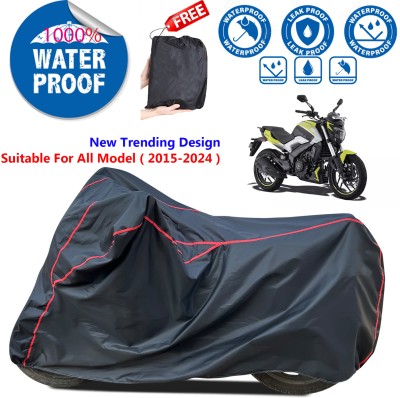 AutoGalaxy Waterproof Two Wheeler Cover for Bajaj(Dominar, Black)