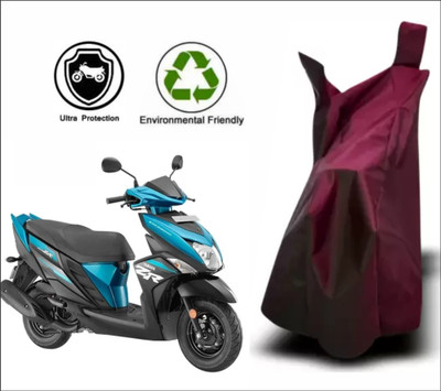 Mdstar Waterproof Two Wheeler Cover for Yamaha(Ray ZR, Maroon)