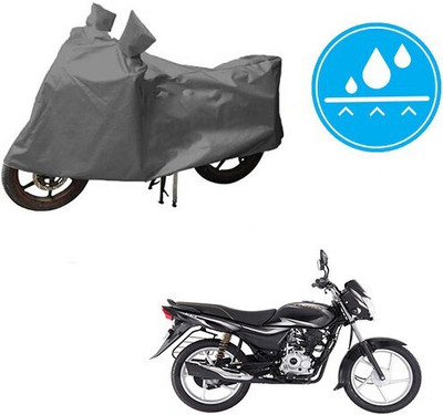 MMSSTAR Waterproof Two Wheeler Cover for Bajaj(Platina 100 DTS-i, Grey)