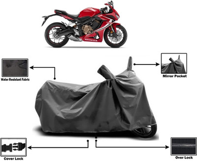 Amexride Two Wheeler Cover for Honda(CBR650R, Grey)
