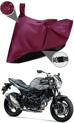 AASHTIK MART Two Wheeler Cover for Suzuki(SV650 BS6, Maroon)