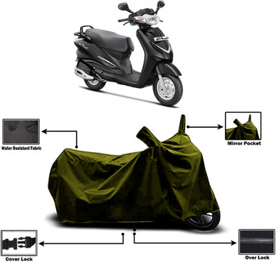 Amexride Two Wheeler Cover for Hero(Moto Corp Duet, Green)