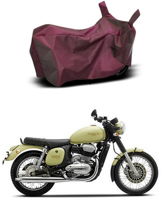 Mdstar Waterproof Two Wheeler Cover for JAWA(42, Maroon)