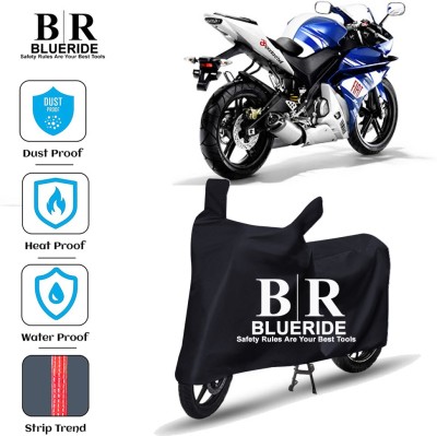 BLUERIDE Two Wheeler Cover for Yamaha(YZF R15 V3.0, Black)