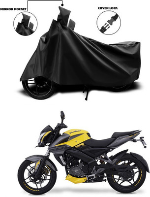DeepShakshi AUTOMOTIVE Waterproof Two Wheeler Cover for Bajaj(Pulsar 200 NS DTS-i, Black)