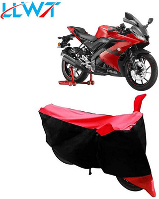 DeepShakshi AUTOMOTIVE Waterproof Two Wheeler Cover for Yamaha(YZF R15 V3.0, Black, Red)